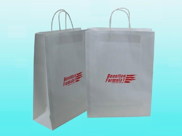 White kraft paper bag